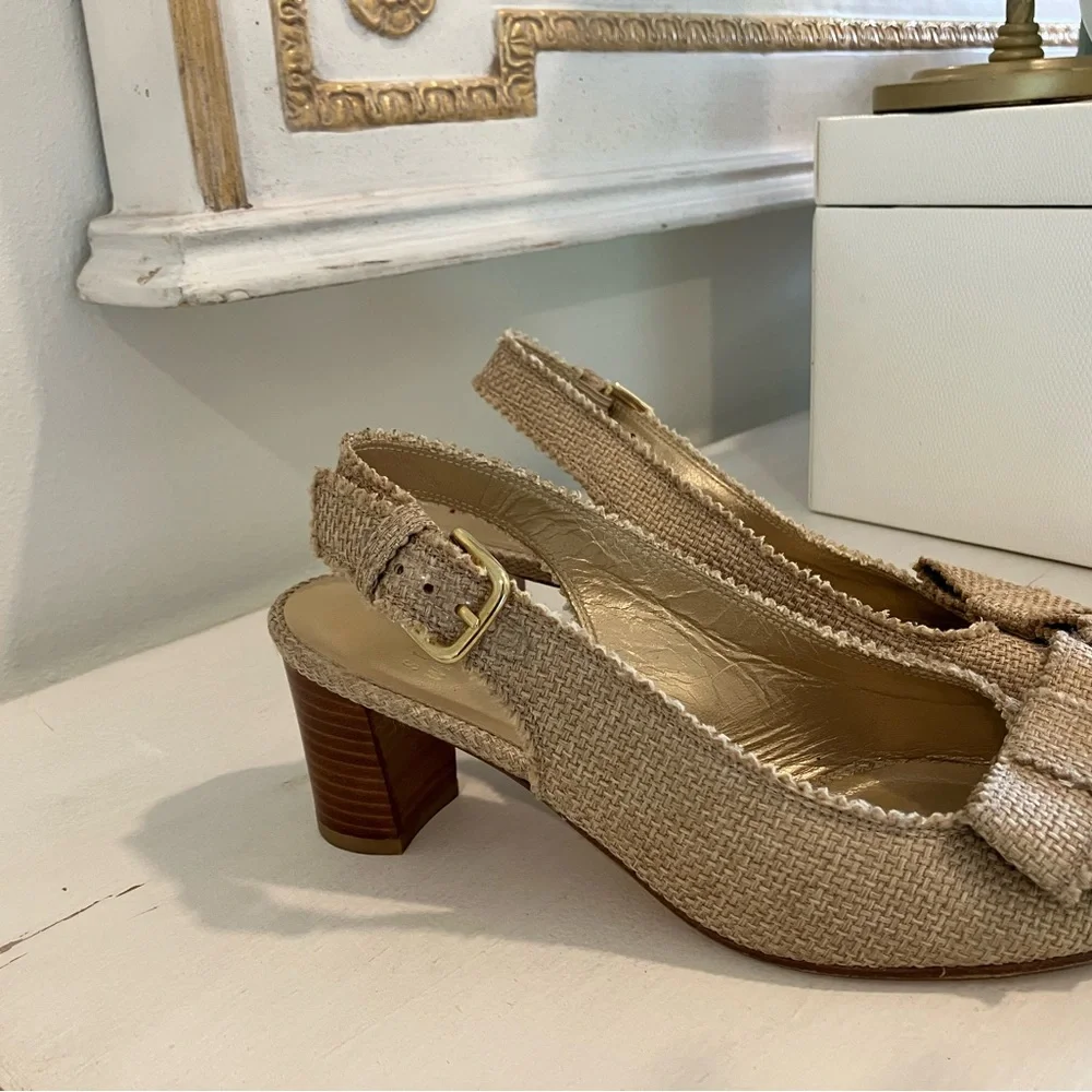 STUART WEITZMAN Tweed Bow Kitten Heel - Picture 3 of 6